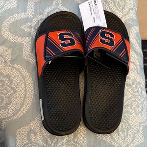 Women's Slide Sandals - Orange and Navy